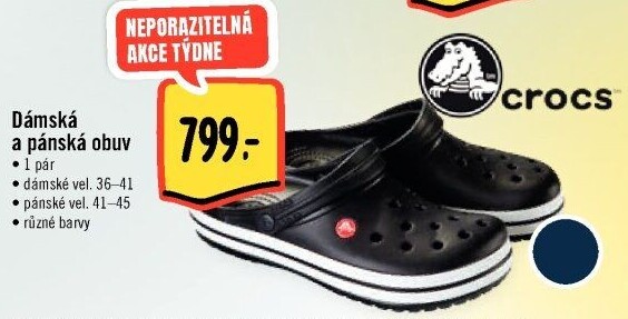 Dámské gumové nazouváky Crocs