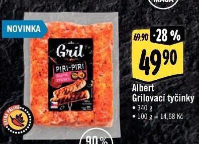 Grilovací tyčinky Piri-Piri Albert Gril