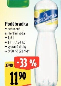 Ochucená voda Poděbradka