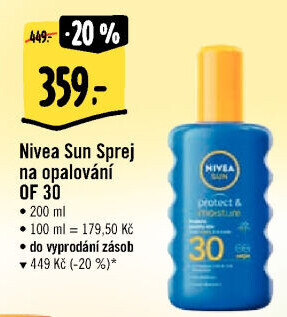 Sprej na opalování OF 30 Sun Nivea
