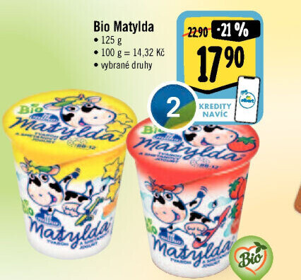 Tvaroh s jogurtem bio Matylda Milko