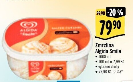 Zmrzlina ve vaničce Smile Algida