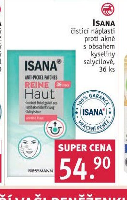 ISANA čistící náplasti proti akné
