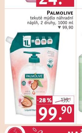 Palmolive tekuté mýdlo náhradní náplň, 2 druhy, 1000 ml