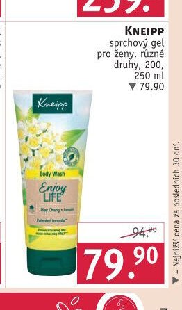 Kneipp sprchový gel pro ženy, různé druhy, 250 ml