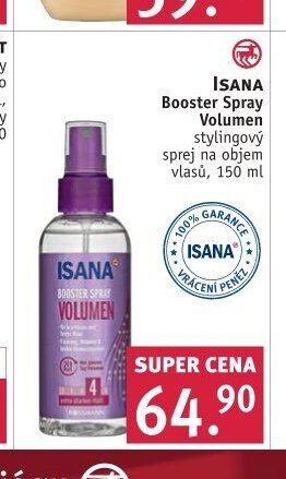 ISANA Booster Spray Volumen stylingový sprej na objem vlasů, 150 ml - ROSSMANN drogerie akcniletaky.com