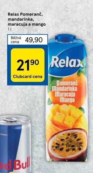 Relax Pomeranč, mandarinka, maracuja a mango