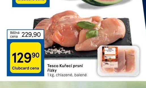Tesco Kuřecí prsní řízky 1 kg