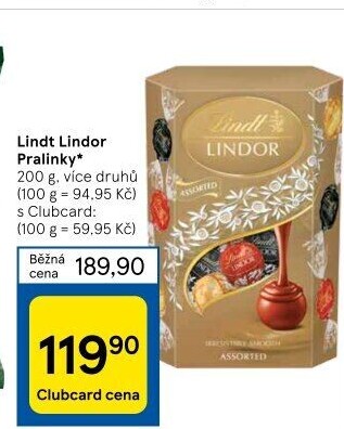 Bonboniéra Pralinky Lindor Lindt