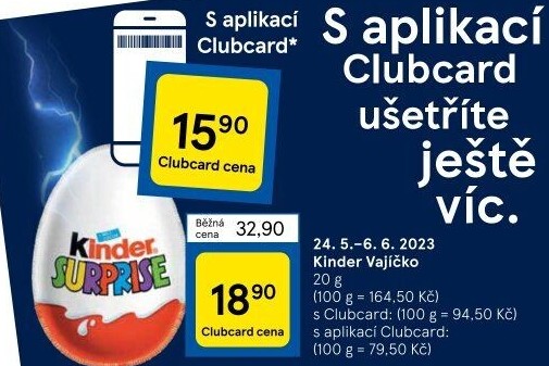 Čokoládové vajíčko s překvapením Kinder Surprise