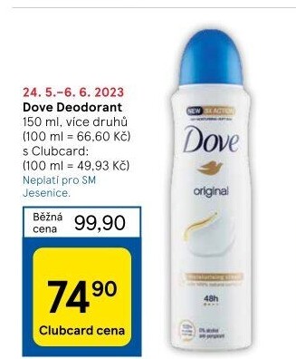 Deodorant sprej Dove