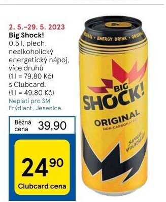 Energetický nápoj Big Shock