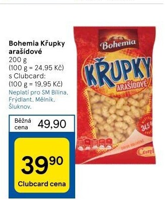 Křupky arašídové Bohemia