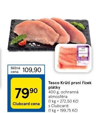 Krůtí prsní řízky Tesco