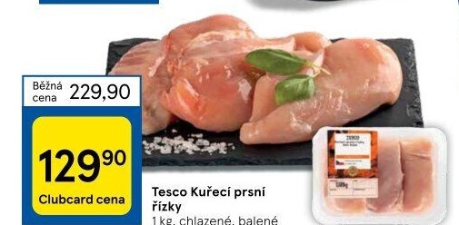 Kuřecí prsní řízky Tesco