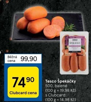 Špekáčky Tesco