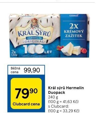 Sýr Hermelín Král sýrů
