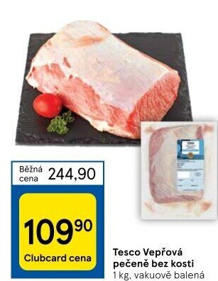 Vepřová pečeně bez kosti Tesco