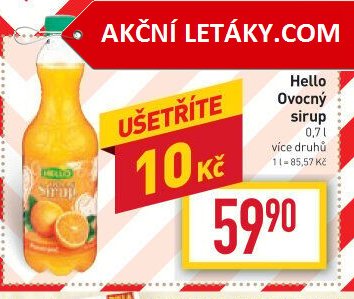 Hello Ovocný sirup