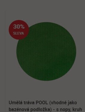Umělá tráva POOL (vhodné jako bazénová podložka) - s nopy, kruh - Breno koberce akcniletaky.com