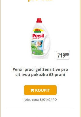 Persil prací gel Sensitive pro citlivou pokožku 63 praní