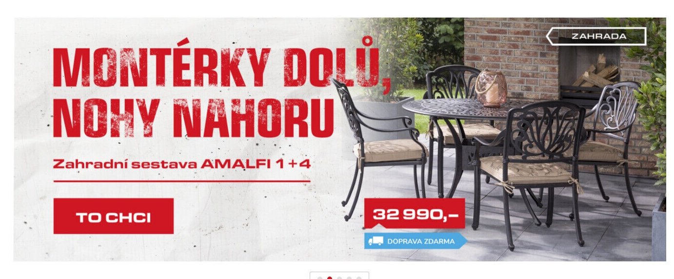 Zahradní sestava AMALFI 1+4 - UNI HOBBY akcniletaky.com