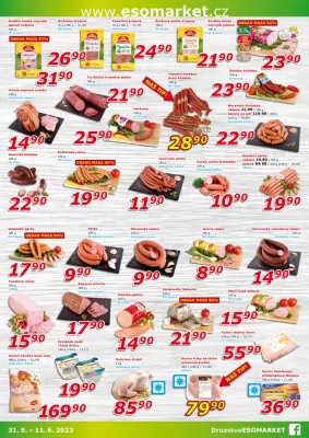 akční leták ESO MARKET 31.5.2023-11.6.2023