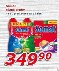 Prostředky do myčky Somat