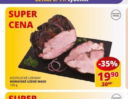 Kostelecké uzeniny moravské uzené maso
