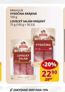 Krahulík Vysočina krájená