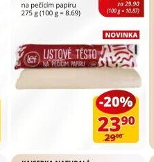 LISTOVÉ TĚSTO ČERSTVÉ