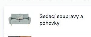 Sedací soupravy a pohovky