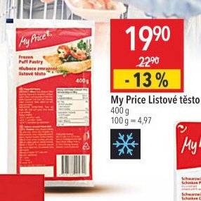My Price Listové těsto 400 g