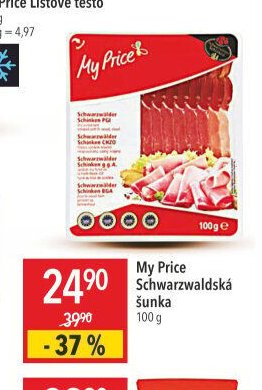 My Price Schwarzwaldská šunka 100 g