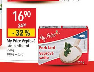 My Price Vepřové sádlo hřbetní 250 g