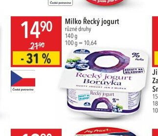 Milko Řecký jogurt