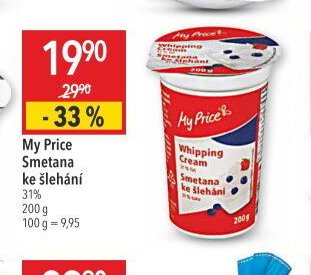 My Price Smetana ke šlehání