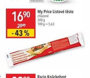 My Price Listové těsto