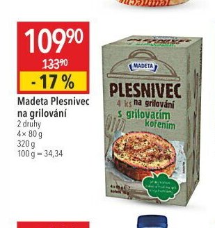 Madeta Plesnivec na grilování