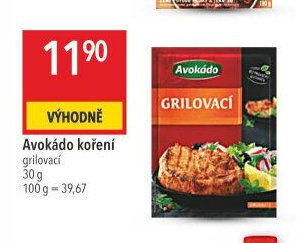 Avokádo koření