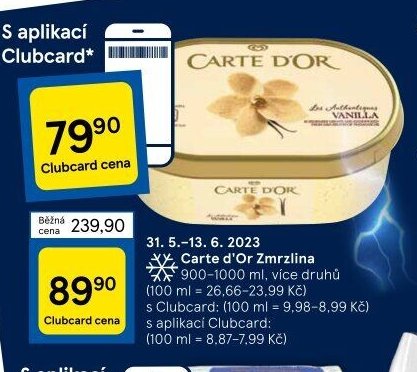Carte d'Or Zmrzlina 900-1000 ml, více druhů