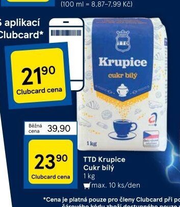TTD Krupice cukr bílý 1 kg