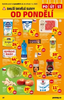 akční leták Penny Market 1.6.2023-7.6.2023
