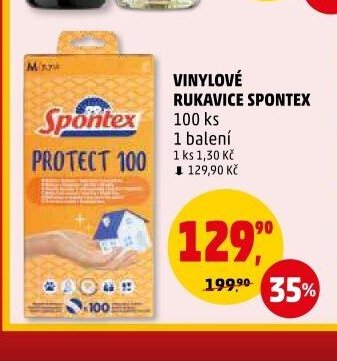VINYLOVÉ RUKAVICE SPONTEX
