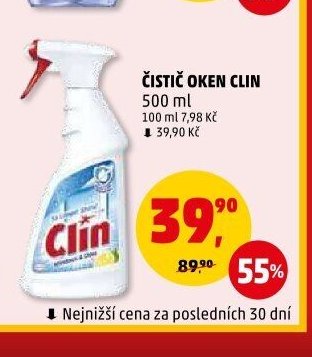 ČISTIČ OKEN CLIN