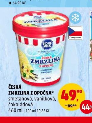 ČESKÁ ZMRZLINA Z OPOČNA*