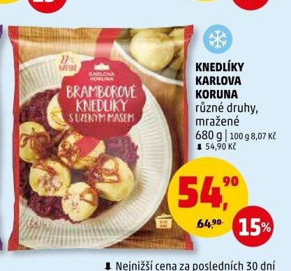 BRAMBOROVÉ KNEDLÍKY S UZENÝM MASEM KARLOVA KORUNA