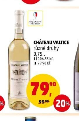 CHÂTEAU VALTICE různé druhy