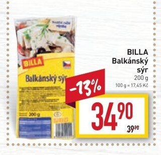 BILLA Balkánský sýr