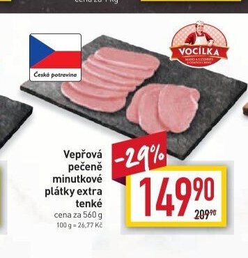 Vepřová pečeně minutkové plátky extra tenké